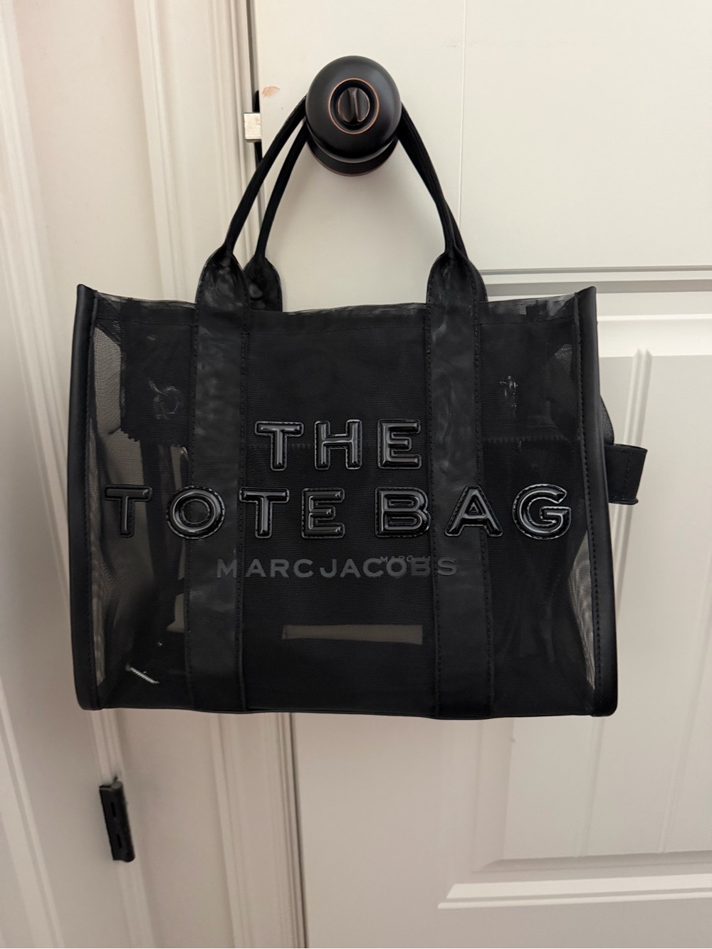 Marc Jacobs Black The Tote Bag Mesh Tote